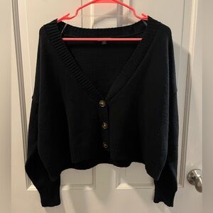 Wild Fable Black V-Neck Cardigan